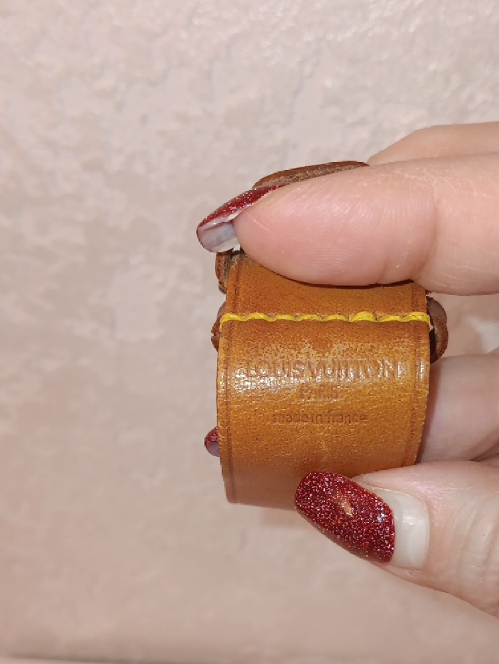Louis Vuitton Brown Leather Belt Loop Strap - Picture 2 of 5